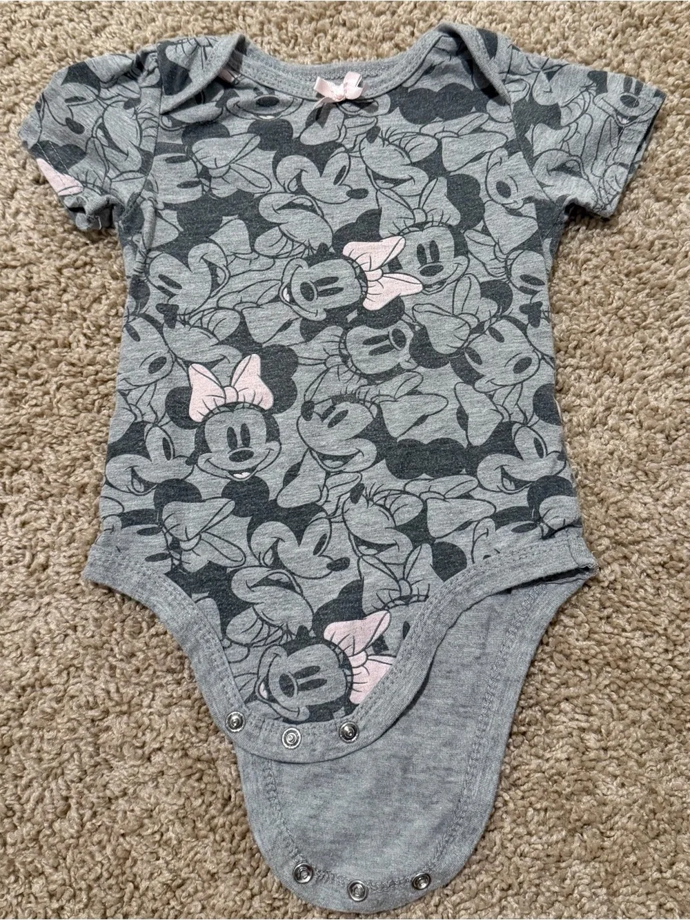 Disney Minnie Mouse Baby Girl Cotton 7 Pack Polka Dot Size 12-18 Months